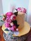 Artificial Summer Tabletop Floral Arrangements Peony Flower Silk Peonies Bouquet 4 Bundles Fake Flowers Bulk